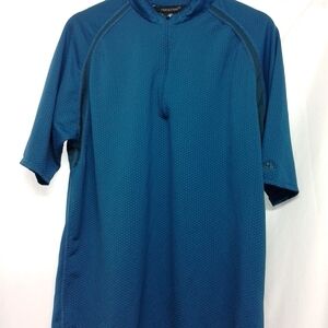 Blue Athletic Short Sleeve Shirt